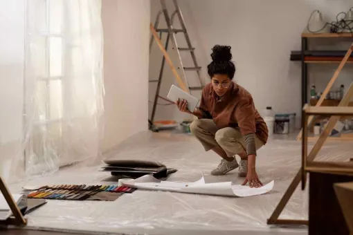 Rénovation complète d’un appartement à Lyon 03, Grézieu-la-Varenne, Matière et Nuance