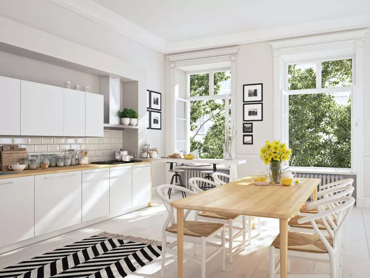 Combien de temps pour repeindre une cuisine américaine de couleur blanche de 15m2 ?, Grézieu-la-Varenne, Matière et Nuance